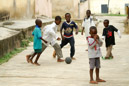 ein typisches Straßenbild in Ghana